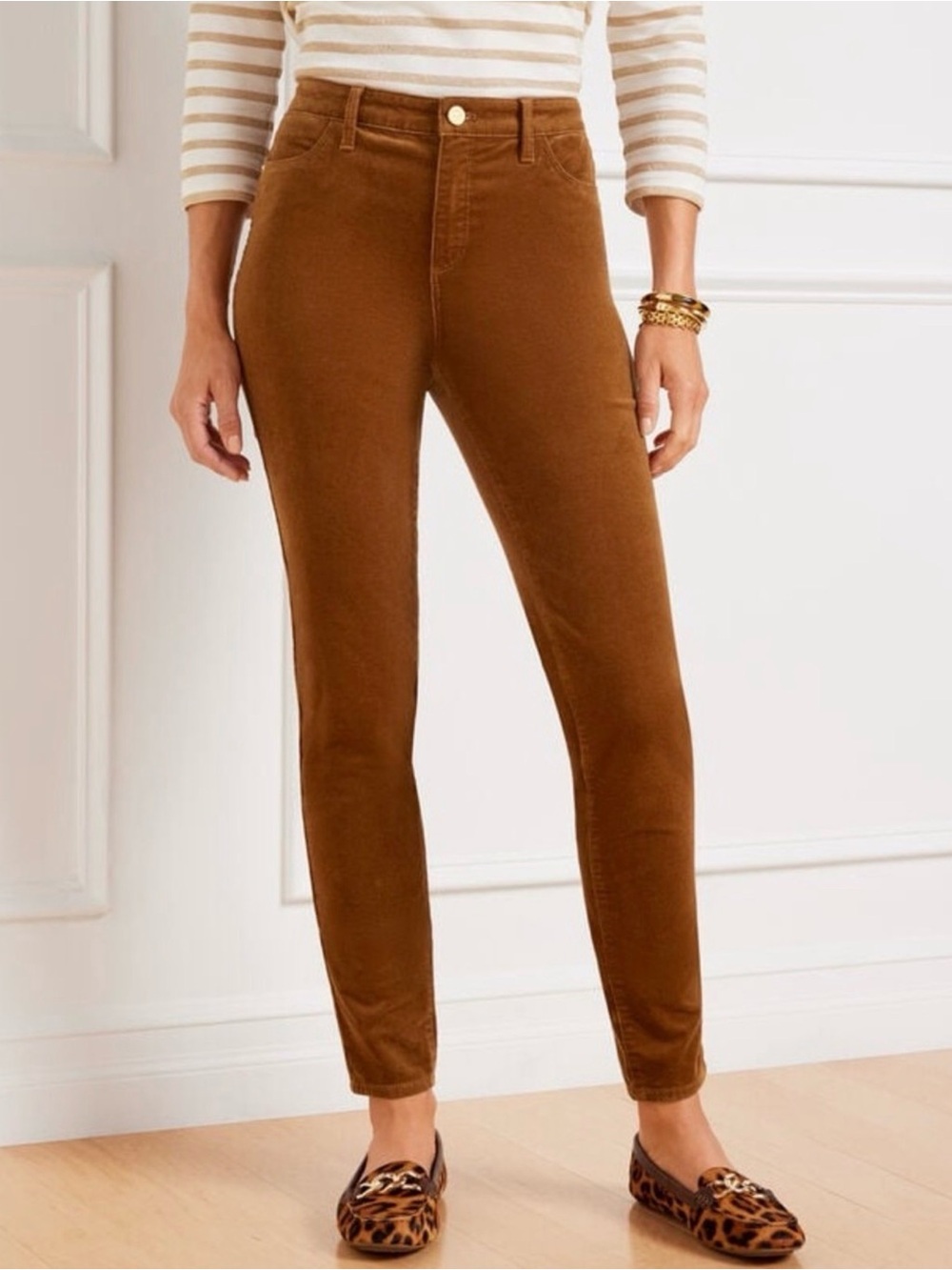 Talbots Corduroy Brown Pant Jegging size 24W